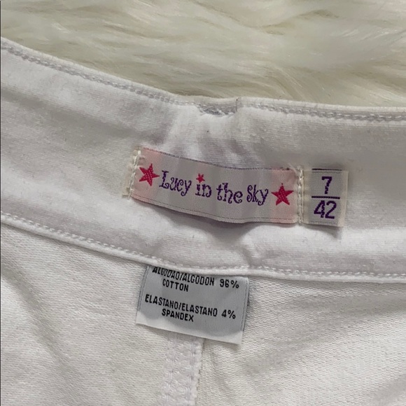 White Stretch Shorts - Picture 4 of 4